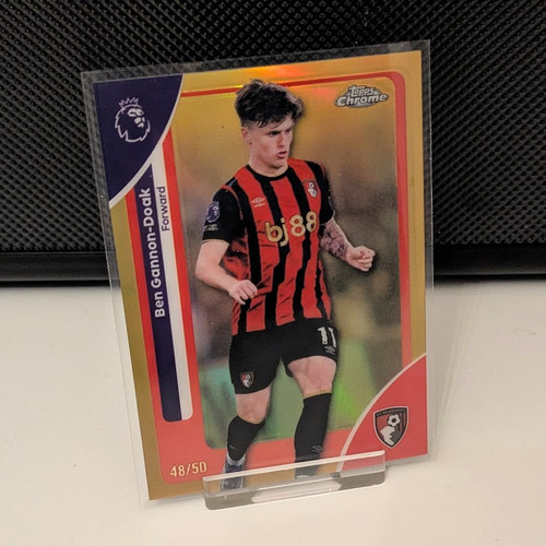 Ben Gannon-Doak 2025 Topps Chrome Premier League Gold /50