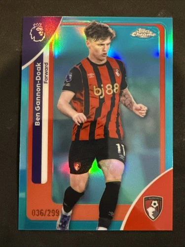 Ben Gannon-Doak 2026 Topps Chrome Premier League Teal /299