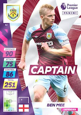 Ben Mee 2021 Panini Adrenalyn XL Premier League Plus