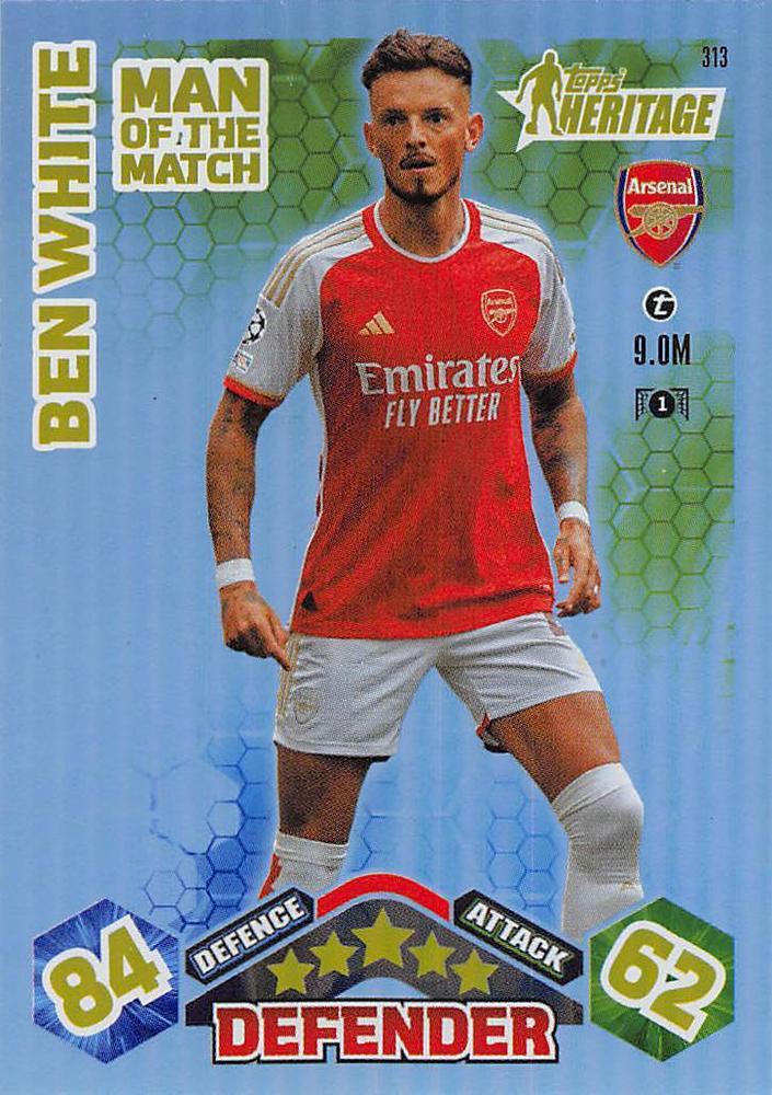 Ben White 2023 Topps Match Attax UEFA Club Competitions Extra