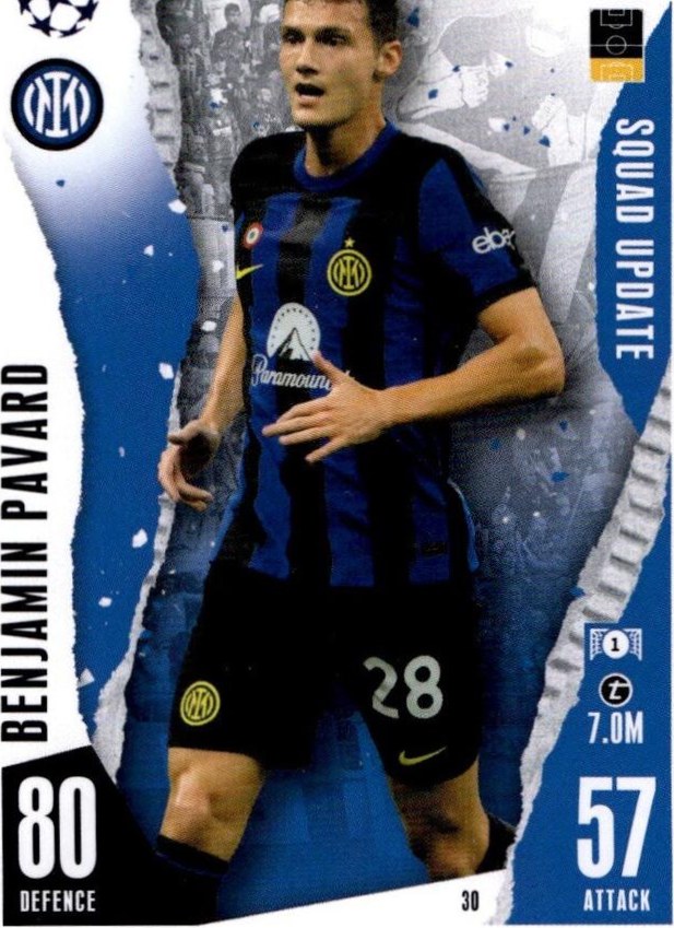 Benjamin Pavard 2023 Topps Match Attax UEFA Club Competitions Extra