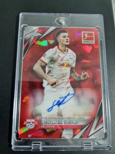 Benjamin Sesko 2024 Topps Chrome Sapphire /5
