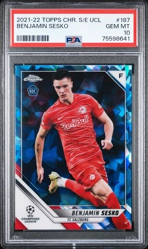 Benjamin Sesko 2021 Topps Chrome Sapphire