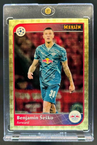 Benjamin Sesko 2024 Topps Merlin Chrome SuperFractor 1/1