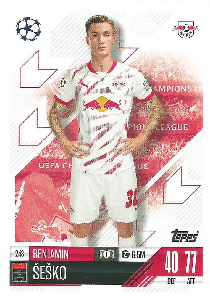 Benjamin Sesko 2024 Topps Match Attax UEFA Club Competitions
