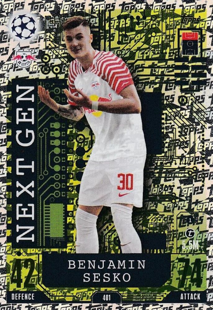 Benjamin Sesko 2023 Topps Match Attax UEFA Club Competitions