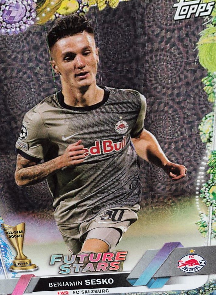 Benjamin Sesko 2022 Topps UEFA Club Competitions Carnaval Edition