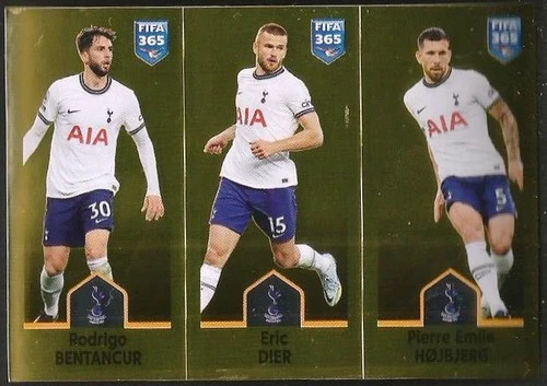 Bentancur / Dier / Hojbjerg 2023 Panini FIFA 365 Gold Foil