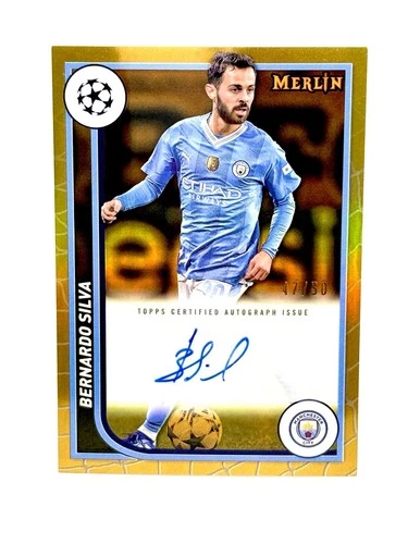 Bernardo Silva 2023 Topps Chrome Merlin Gold /50