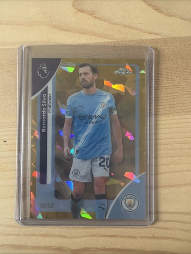 Bernardo Silva 2026 Topps Chrome Premier League Sapphire Edition /50