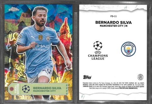 Bernardo Silva 2025 Topps Chrome Sapphire