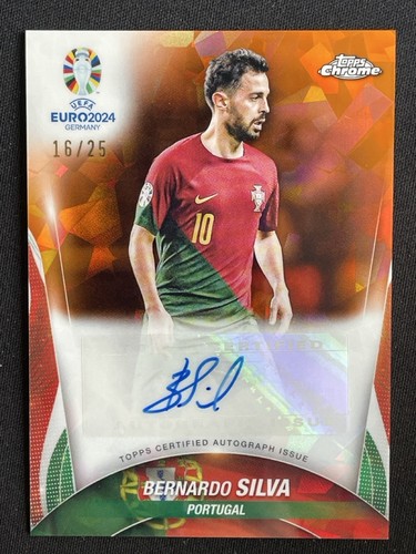 Bernardo Silva 2024 Topps Chrome Sapphire Orange /25