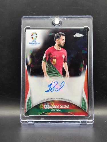 Bernardo Silva 2024 Topps Chrome UEFA Euro Black Sapphire /10