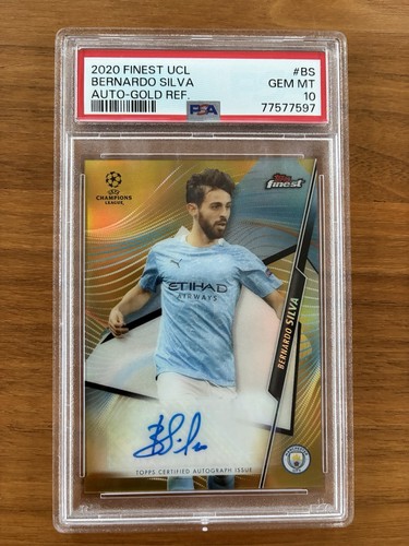 Bernardo Silva 2020 Topps Finest Gold Refractor /50