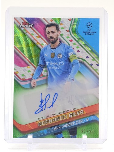 Bernardo Silva 2024 Topps Finest Green Wave /99