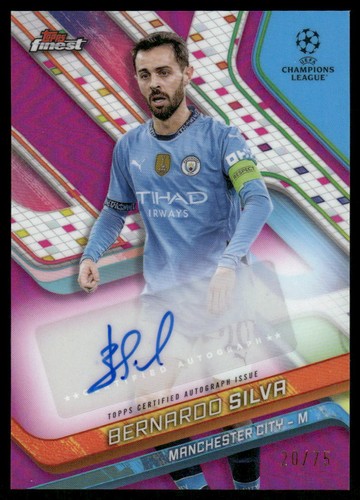 Bernardo Silva 2024 Topps Finest Magenta /75