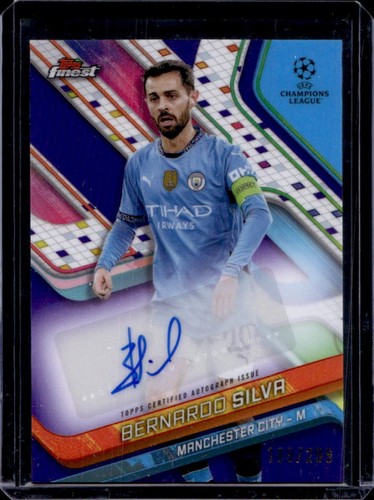 Bernardo Silva 2024 Topps Finest Purple Refractor /299