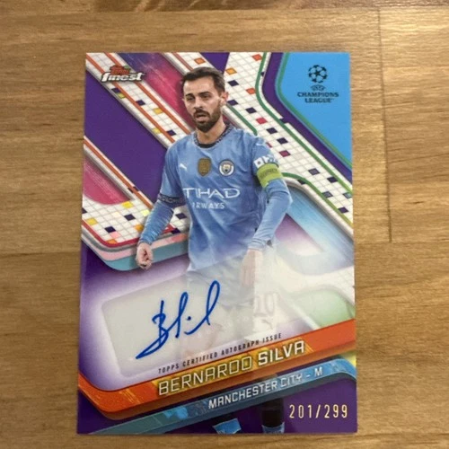 Bernardo Silva 2024 Topps Finest Purple Refractor /299
