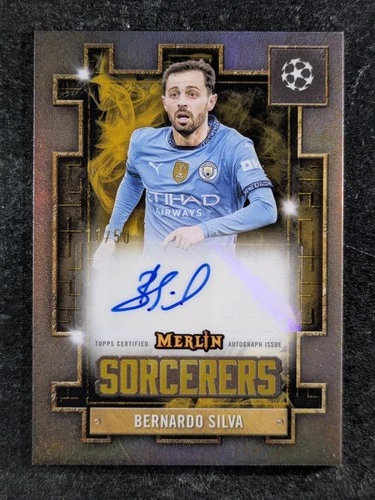 Bernardo Silva 2024 Topps Merlin Chrome Gold Refractor /50
