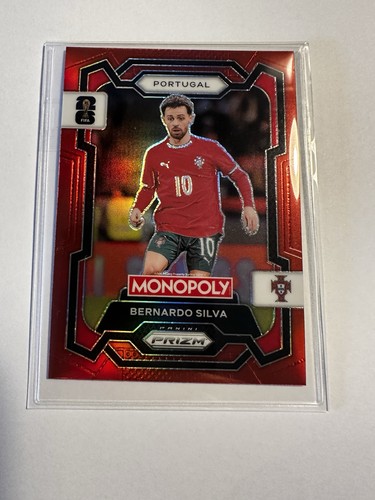 Bernardo Silva 2026 Panini Monopoly Prizm True Red