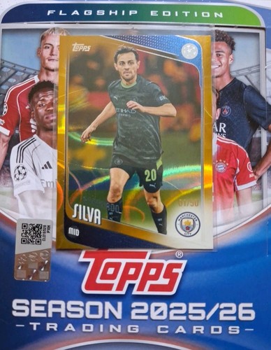 Bernardo Silva 2025 Topps Premier League Gold /50