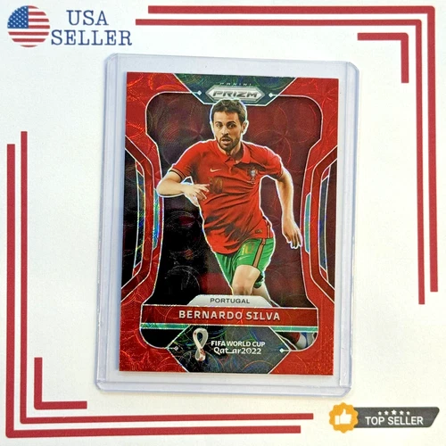 Bernardo Silva 2022 Panini Prizm World Cup Choice Red Prizm