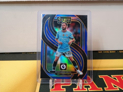 Bernardo Silva 2024 Panini Select Mezzanine Blue Prizm