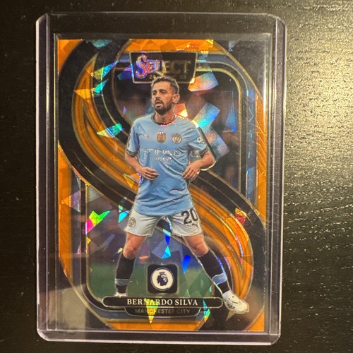 Bernardo Silva 2024 Panini Select Orange Cracked Ice /155