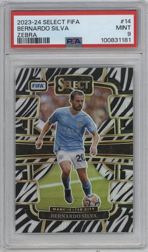 Bernardo Silva 2023 Panini Select Zebra /25