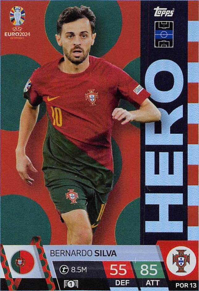 Bernardo Silva 2024 Topps Match Attax UEFA EURO