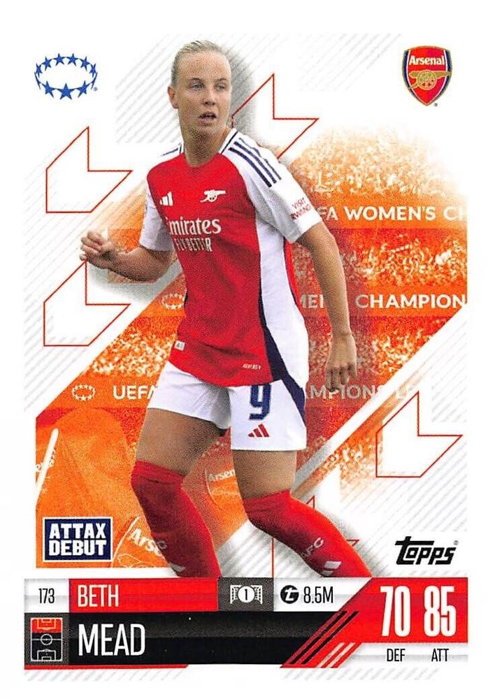Beth Mead 2024 Topps Match Attax UEFA Club Competitions Extra