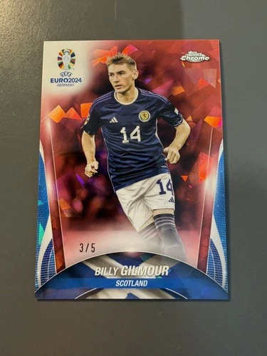 Billy Gilmour 2024 Topps Chrome Red Sapphire /5