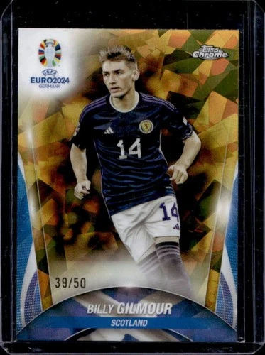 Billy Gilmour 2024 Topps Chrome Sapphire Gold Refractor /50