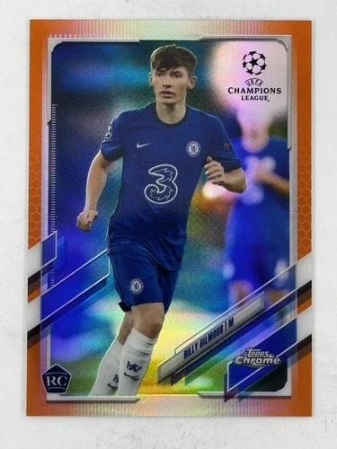 Billy Gilmour 2020 Topps Chrome UEFA Champions League Orange Refractor /25