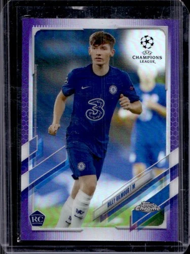 Billy Gilmour 2020 Topps Chrome UEFA Purple /250