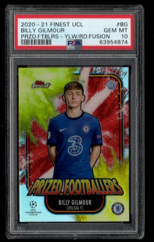 Billy Gilmour 2020 Topps Finest Yellow & Red Fusion
