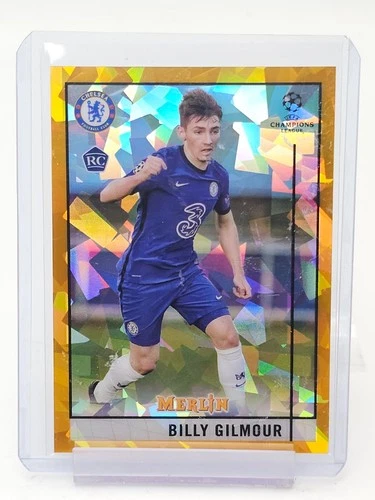 Billy Gilmour 2020 Panini Merlin Chrome Gold Atomic /50