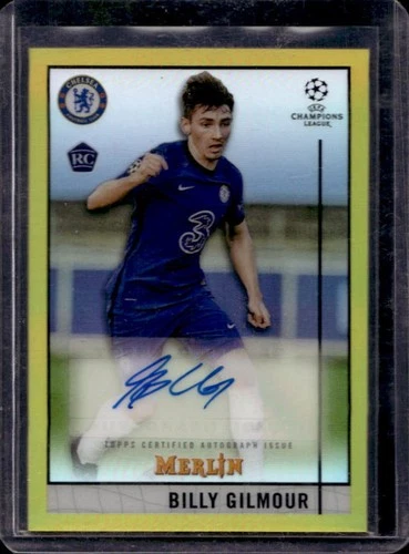 Billy Gilmour 2020 Topps Merlin Chrome Gold Refractor /50