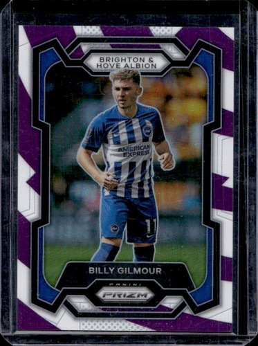 Billy Gilmour 2023 Panini Prizm Purple and White Stripes /92