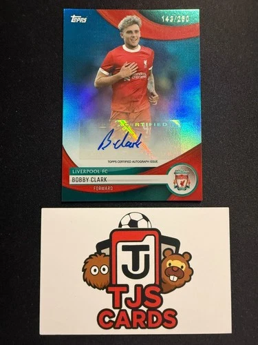 Bobby Clark 2023 Topps Liverpool Team Set Aqua /250