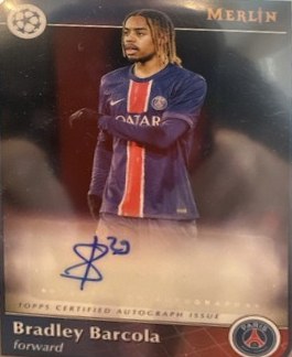 Bradley Barcola 2025 Topps Chrome