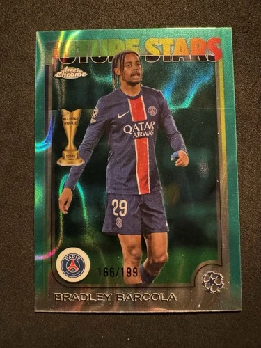 Bradley Barcola 2024 Topps Chrome Aqua Lava /199