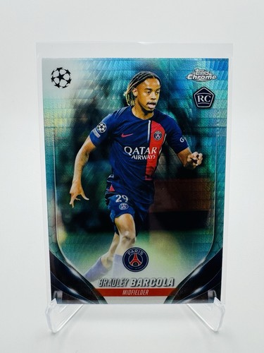 Bradley Barcola 2024 Topps Chrome Aqua Prism