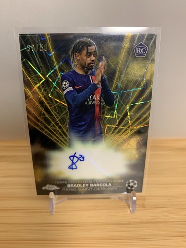 Bradley Barcola 2024 Topps Chrome Black Lazer /50