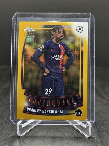 Bradley Barcola 2024 Topps Chrome Gold 43/50