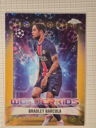 Bradley Barcola 2024 Topps Chrome Gold /50