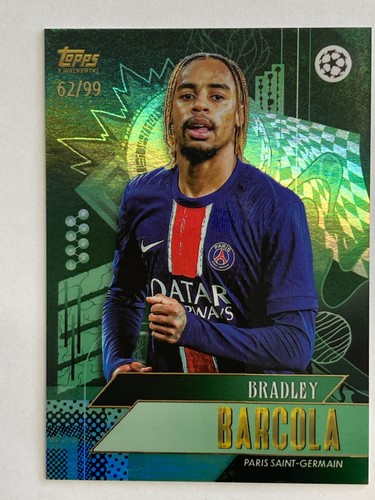 Bradley Barcola 2024 Topps Chrome Gold /99
