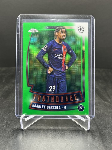 Bradley Barcola 2023 Topps Chrome Green /99