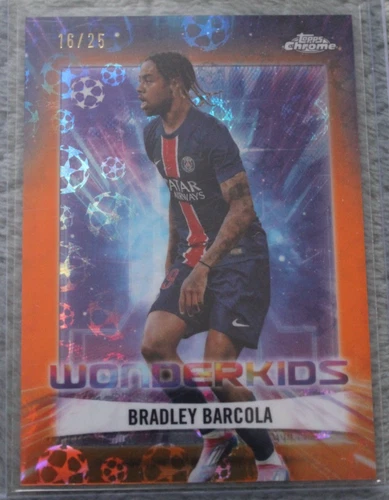 Bradley Barcola 2024 Topps Chrome Logofractor /25