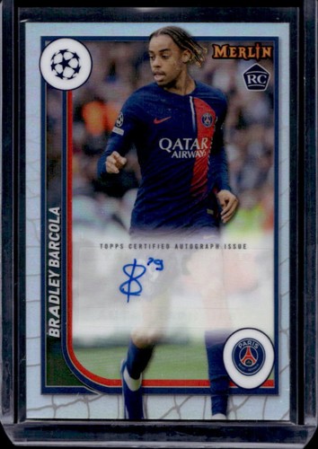 Bradley Barcola 2024 Topps Chrome Merlin UEFA